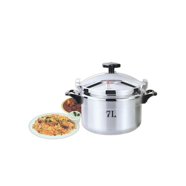 Tradeo 7L Aluminum Pressure Cooker 1.9mm Thick Safe Durable Fast Cooking Pot