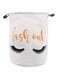 Printed Rounded Storage Basket White/Black/Orange 40x50centimeter