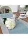 Splicing Table Runner Double Sided Farmhouse Simple Style Blue Gray Beige Brown Embroidery Decor for Home Kitchen Dining Party Outdoor (Blue+Gray, 40x180cm)