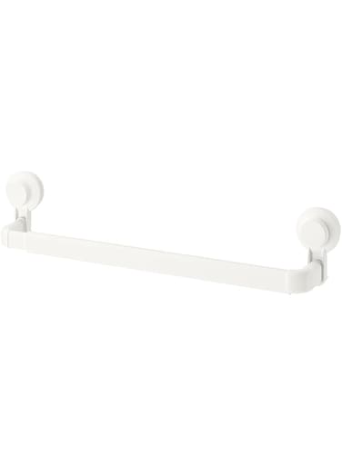BS Case Ikeaa TISKEN Extendable Towel Rack with Suction Cup, White