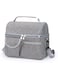 Tazweeq Waterproof Insulated Bento Bag, Double Layer Lunch Bag with Large Capacity, Reusable Lunch Box for Office, Picnic, Leak-proof Cooler Bag（Grey）