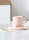 3-Piece 160ml Coffee Cup With Saucer And Spoon Set