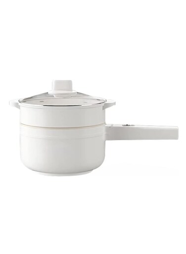 L Electric Hot Pot with Steamer &amp; Temperature Control,Non-Stick Electric Skillet,Frying Pan,Electric Saucepan