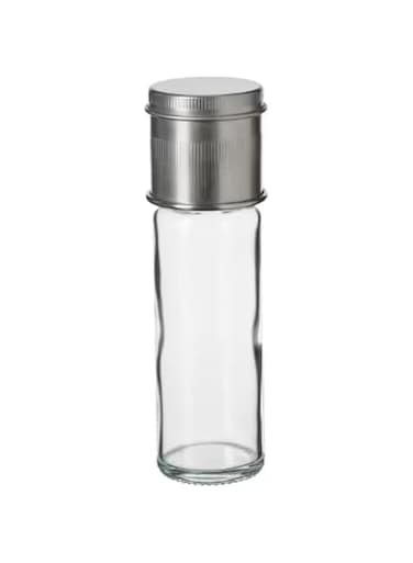 VARIERA Citronhaj Spice Mill, Clear Glass/Stainless Steel, 15 cm (6 ")