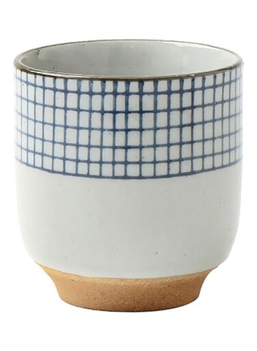 Barista Zone Stoneware Coffee Mug White/Blue/Beige 200ml