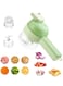 4 in 1 Electric Vegetable Cutter Set, Portable Electric Vegetable Slicer Chopper Food Chopper with One Button Cleaning Function for Onion, Salad Cutter, Garlic Breaker, Meat Chopper