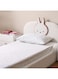 HOME Dreamz Bunny Cotton Digital Printed Fitted Sheet with Pillow Case - 120x200+25 cm   Soft Multi Color Bedding   Ideal For Kids &amp; Nursery   Durable &amp; Stylish