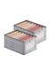 2-Piece Foldable Organizer,Large Capacity Clothes Organization With Clear Window