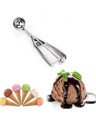 Steel Ice Cream Scoop Stack Spoon Watermelon Fruit Baller Making Tools, 4CM