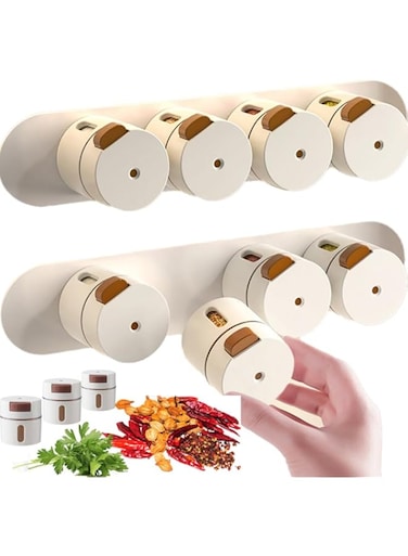 NALACAL Salt and Pepper Shakers Set with Adjustable Pour Holes（6 pcs）