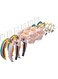 SYOSI Acrylic Headband Holder Wall Display, , 6 Pack Clear Hanging Headband Organizer Shelf for Girls Women