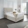 Celestial Nest Tufted Upholstered Queen Size Bed (160 X 200 CM) Beige Color