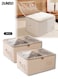 2Pcs Wardrobe Clothes Organizer,Foldable Visible Drawer Closet Organizers,Stackable Clothing Storage Bins,with Clear Window and Handle,Moisture and Mold Proof,for Jeans, Shirts, Underwear,Pants,40*30*20CM