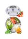 AIYoo 304 Stainless Steel Dinner Plate Three Sections Round Divided Plate Set of 2 Mess Food Trays for Kids Toddlers Camping Serving Trays 20CM/7.87inch