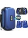 SKEIDO Insulin refrigerated travel case with thermometer display Refrigerated medicine diabetes storage bag Insulin portable storage box is suitable for daily life and travel (blue)