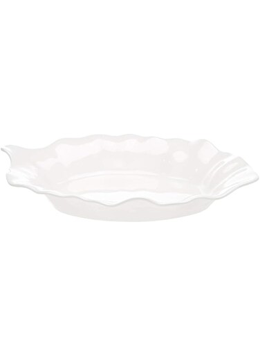 Servewell Horeca Leaf Dessert Plates - 1 Pieces - White