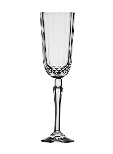 3 Pieces Diony Champagne Flute Set 125 Ml, 207 Mm Height, 57 Mm Diameter Clear