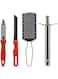 KNP Kitchen Gadgets, 4Pc Set. The Kitchen Gadgets 4-Piece Set is a versatile collection of essential tools designed to assist you in various cooking and food preparation tasks.