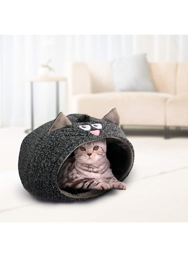 All For Paws Lifestyle Nest Cat Bed, Black, 3.8 Kg