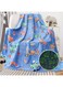 in The Dark Blanket, 50" x 60" Throw Blankets Super Cozy Plush Soft Fleece Blanket for Girls Boys Birthday Gifts, Kids Construction Blanket, for Kids (Blue, Construction Vehicle Series)