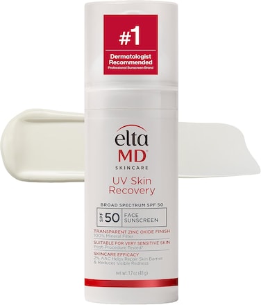 EltaMD UV Skin Recovery Face Sunscreen with Zinc Oxide, All Mineral, Safe for Sensitive Skin SPF 50