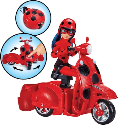 Miraculous Ladybug Switch N Go Scooter with Doll