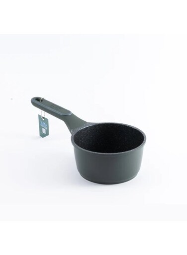 Elite Pro Saucepan 16cm with Lid - Green - Black Granite Non-Stick - Induction Ready
