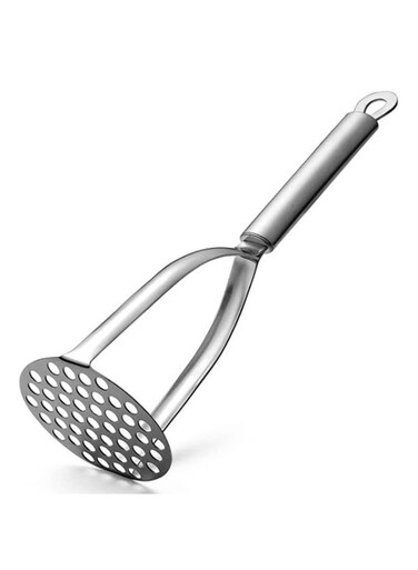 Stainless Steel Potato Masher - Heavy Duty Vegetable Masher &amp; Baby Food Maker, Ergonomic Non-Slip Grip for Comfortable Use, Rust Resistant Durable Kitchen Gadget, Easy to Clean Dishwasher Safe, Perfect for Mashed Potatoes Guacamole Beans Fruits