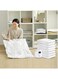 6Pcs Vacuum Storage Bags with Electric Pump Space Saver Sealer Compression Bags for Comforter and Blankets Jumbo Vacuum Seal Bags for Clothing Bedding Blankets Comforters Pillows (XL)