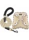 haapaw Dog Harness with Leash Set, No Pull Adjustable Reflective Step-in Puppy Harness with Thickened Padded Vest for Extra-Small/Small Medium Dogs