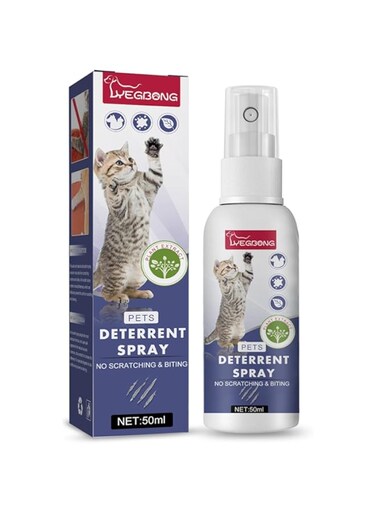 Pet Scratch Deterrent Spray Cat Anti Scratch Furniture Sofa Protector Natural Plant Extracts Safe Pet Stop Scratching Spray 50ml