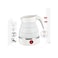 Portable Collapsible Electric Kettle - 600ml Foldable Travel Water Boiler for Camping &amp; Home - White


