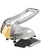 Dubai Gallery Potato Chipper With Changable Blades For Making Chips French Fries American Style Chips Stainless Steel Silver