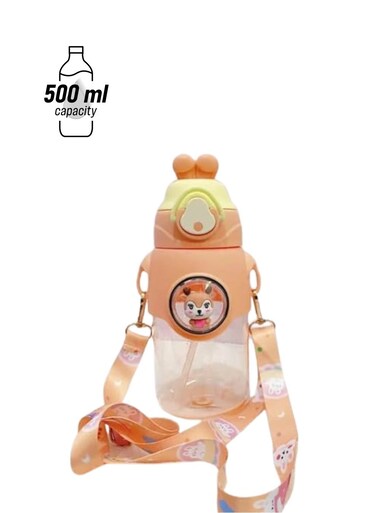Cute Rabbit Cartoon Kids Water Bottle &acirc;&euro;&ldquo; BPA Free, Insulated &amp; Leak Proof (Pink)