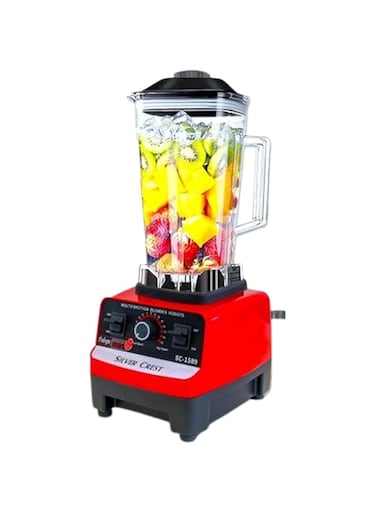 AL ARQAM Silver Crest Blender Professional Heavy Duty Commercial Mixer Juicer Speed Grinder and Ice Smoothies for Home &amp; Shop (Single Jar)