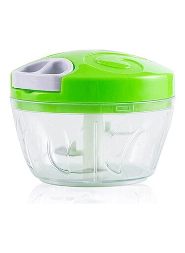 Manual Multi Function Mixer Kitchen Chopper Meat Grinder Green-White