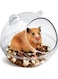 THE WHITE SHOP Hamster Bathtub,Hamster Bathroom,Sand Bath Container,Hamster Toilet and Sandbox Bathtub,Hamster Bed,Sand Bath Box for Hamster Cage Accessories(L)