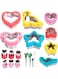 QYINXIU 18pcs Sandwich Cutter And Sealer Set For Kids, DIY Cookie Cutters Fruit Vegetable Cutter Set Food Picks For Kids, Cookie Fruit Vegetable Cutter Set