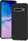 Case for Samsung Galaxy S10 5G, Liquid Gel Rubber Bumper Case with Soft Microfiber Lining Cushion Slim Shockproof Protective with Camera Protection Cover for Samsung Galaxy S10 5G (Black)
