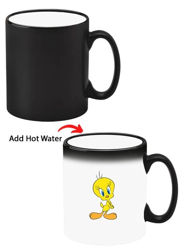 Colour Changing Heat Sensitive Magic Mug - Add Hot Tea or Coffee Tweety For Home Office Gift Kids Men Women