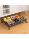 TIME Space-Saving Under-Bed Shoe Rack with 360&Acirc;&deg; Swivel Wheels - Durable Metal Organizer for Easy Shoe Storage and Organization, Multi-Purpose Sliding Design for Bedroom, Dorm, Home, Shoe Storage Organizer