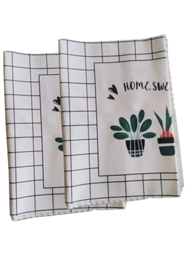 Lonimia Oven Cloth Cover, Microwave Oven Cover, 2 Pcs Fabric Thickened Breathable No Fading Fine Texture Practical Kitchen Tools, Suitable For Home Use