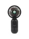 Sorandy Mini Handheld Fan 3 Wind Speed Adjustable Strong Wind, Small Personal Portable, USB Charging Cable with Antislip Handle for Travel, Wait in Line Outdoor Sports (black)