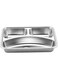 GIMEVAR Divided Dinner Tray,Stainless Steel Divided Dinner Tray Lunch Container Food Plate for School Canteen 3/5/4 Section