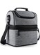 Sulfar Lunch Box Insulated Lunch Bag Large Cooler Tote Bag, Double Deck Bag for Office/Picnic (Grey)