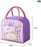 Mobcos Cat Line Purple Large Capacity Insulated Lunch Bag   Waterproof &amp; Stain-Resistant Meal Tote with Advanced Temperature Retention   Durable Polyester Lunch Bag for Office &amp; School