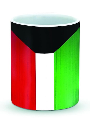 Premium Flag Of Kuwait Designer Mug Multicolour