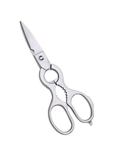 NALACAL Multipurpose Kitchen Scissors, Heavy Duty Stainless Steel Safe Food Shears, Ultra Sharp Micro Serrated Scissors for Meat, Fish, Chicken, Vegetable, Open Jars&amp;Nut Cracker