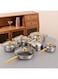 VAODO 12 Piece Stainless Steel Cookware Set, Pots and Pans Set with Non-Stick Frying Pan, Milk Pot, Kettle, Multiple Sizes Stockpot, for All Cooktops, Gold