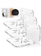 Strayelf Acrylic Camera Monitoring Wall Bracket Suitable,Acrylic Floating Wall Shelves,Set of 3 for Security Cameras, Baby Monitors, Speakers - Universal Small Strong Tapes, No Drill (Clear)